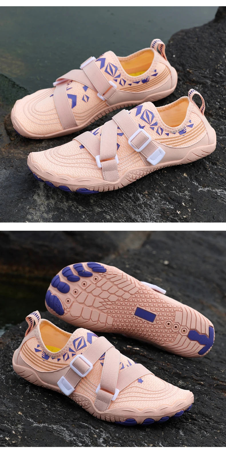 Wading Shoes Unisex Outdoor Swimming Shoes Beach Shoes Sports Fitness Shoes Stream Fishing Shoes Quick-drying Swimming Shoes