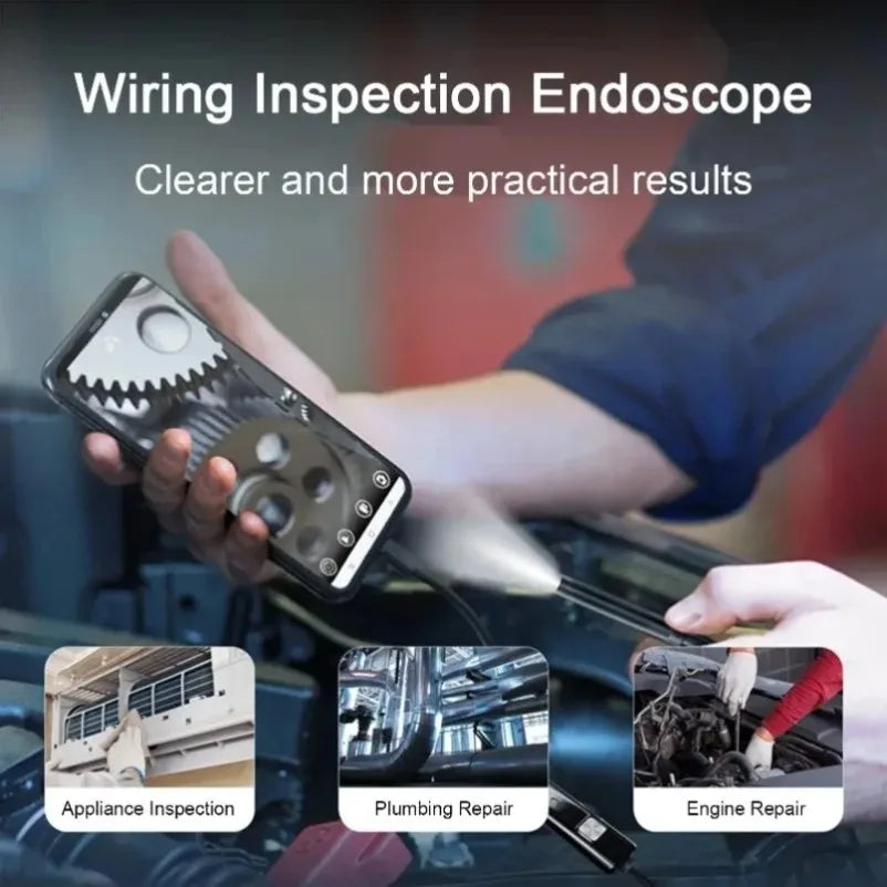 Type-C 7mm Endoscope Scope Camera 1m 1.5m 2m for Car Scenarios Endoscope Camera with 6 Led Lights Ideal for Car Engines