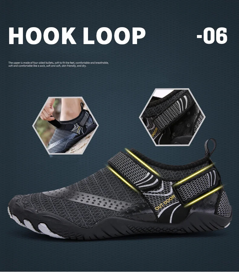 Men Water Shoes Women Wading Sneakers Drainage Barefoot Beach Aqua Shoes Quick Dry Fitness Yoga Shoes Sea Diving Swim Sandals