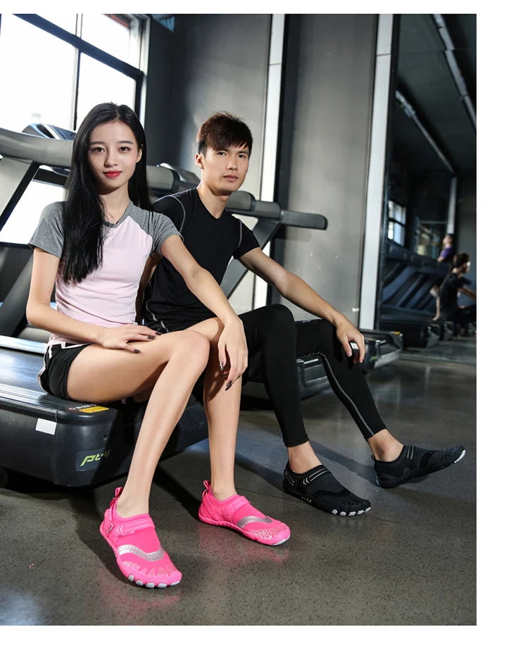 Indoor Fitness Shoes Men Women Yoga Treadmill Barefoot Shoes Gym Special Shock-absorbing Skipping Shoe Non-slip Training Sneaker