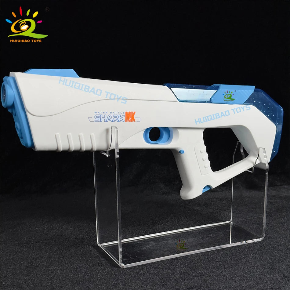 HUIQIBAO 2025 Fully automatic Pulse Electric Space Water Gun Outdoor Beach Water Battle Toy Summer Game Toys for Adult Gift