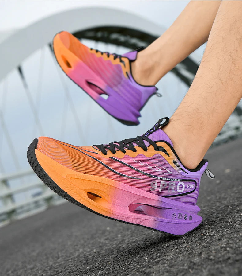 Men's Sneakers 9PRO Carbon Board Skeleton Cushioning Marathon Running Shoes Outdoor Fitness Training Sports Tennis Shoes Women's