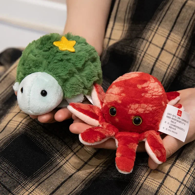 10 Kinds Of Animals Plush Toys With Magnets Can Stand On Your Shoulder Cartoon Cute Stuffed Dolls Birthday Gifts For Kids
