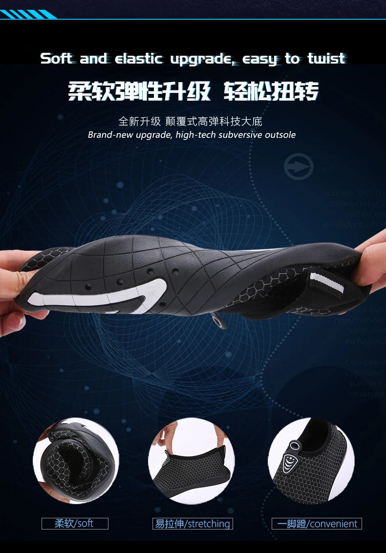 Lager Size Unisex Outdoor Aqua Shoes Couples Vacation Beach Barefoot Swimming Shoes Indoor Fitness Yoga Shoes 35-46#