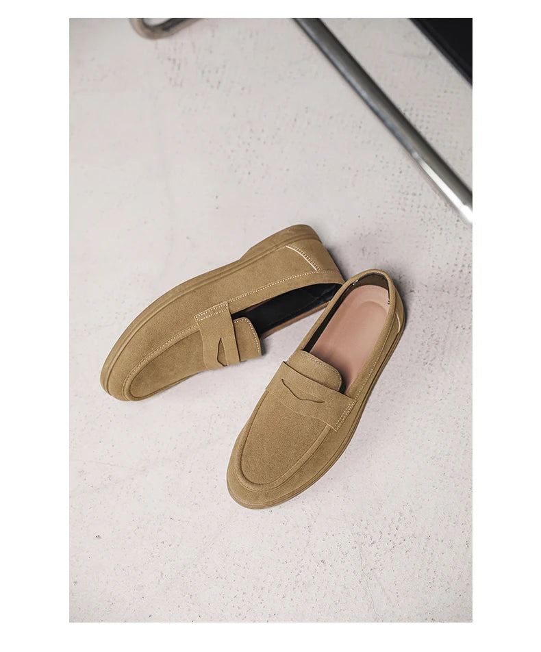 Genuine Leather Men Casual Shoes Luxury Brand Breathable Slip on Black Driving Shoes Moccasins Plus Size 39-45 Soft Men Loafers
