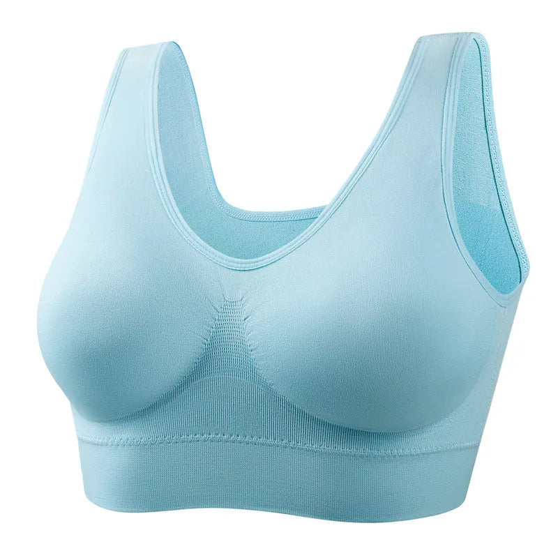L-6XL Sports Bras for Women Yoga Plus Large Big Size Ladies Bralette Fat Top Underwear Padded Fitness Running Vest Brassiere