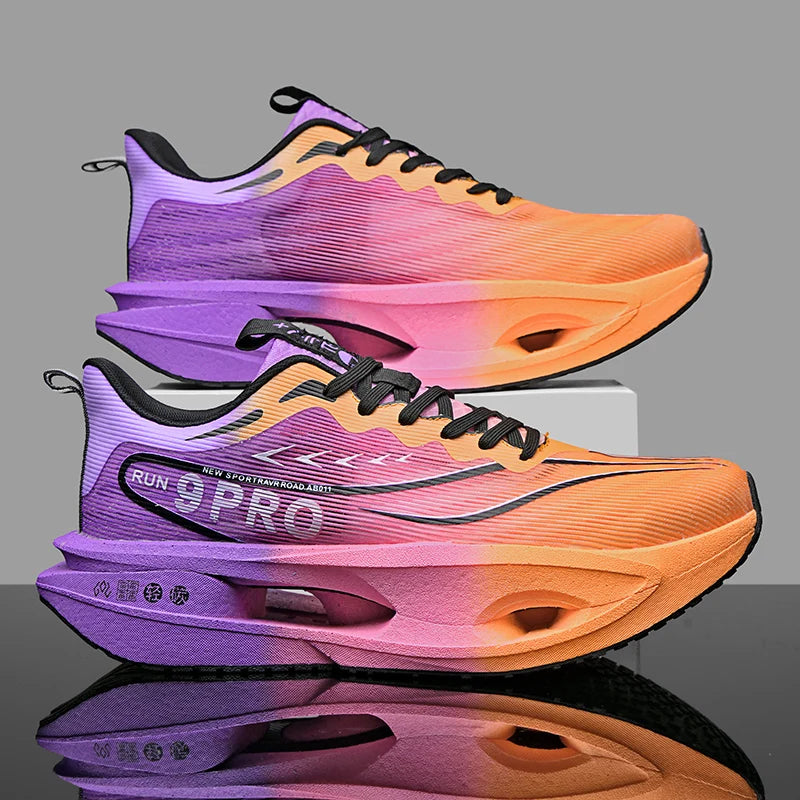 Men's Sneakers 9PRO Carbon Board Skeleton Cushioning Marathon Running Shoes Outdoor Fitness Training Sports Tennis Shoes Women's