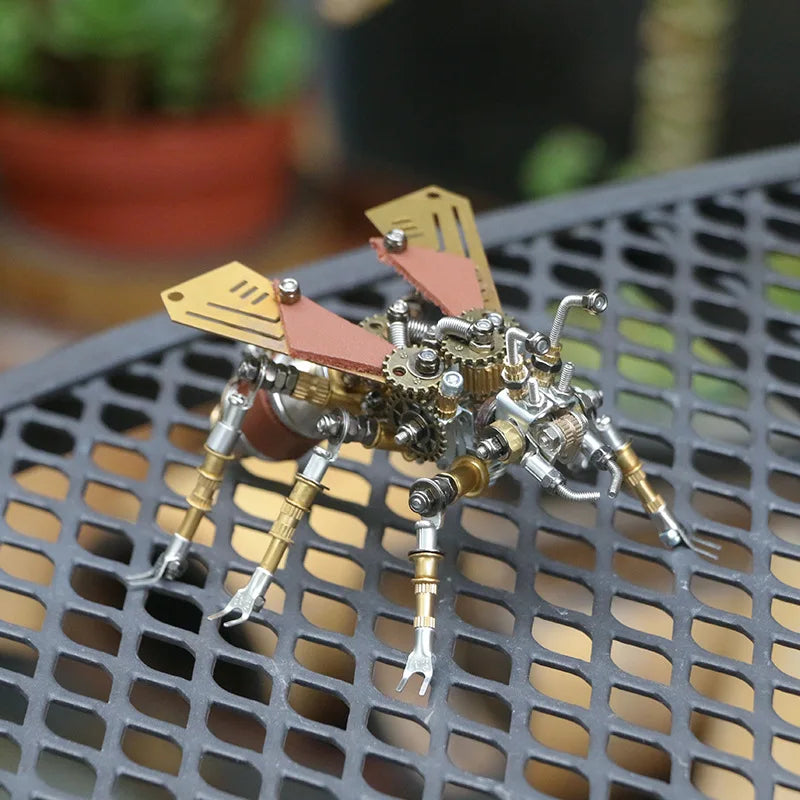 Mechanical Insect Iron Metal DIY Building Blocks 3D Three-Dimensional Assembly Model Puzzle toys Birthday Gift for Kid Adult