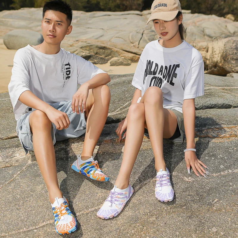 Aqua Shoes For Women Men Barefoot Water Shoes Anti-Slip Quick-Drying Outdoor Beach Upstream Wading Swimming Shoe Sneakers Unisex