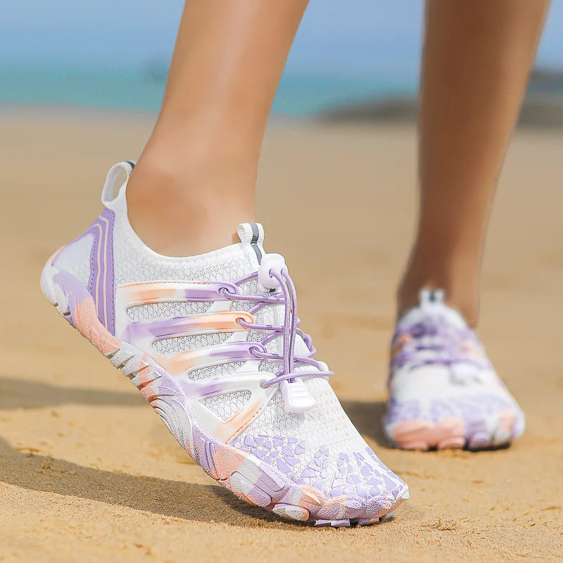 Aqua Shoes For Women Men Barefoot Water Shoes Anti-Slip Quick-Drying Outdoor Beach Upstream Wading Swimming Shoe Sneakers Unisex