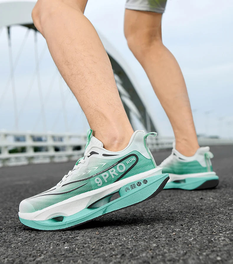 Men's Sneakers 9PRO Carbon Board Skeleton Cushioning Marathon Running Shoes Outdoor Fitness Training Sports Tennis Shoes Women's