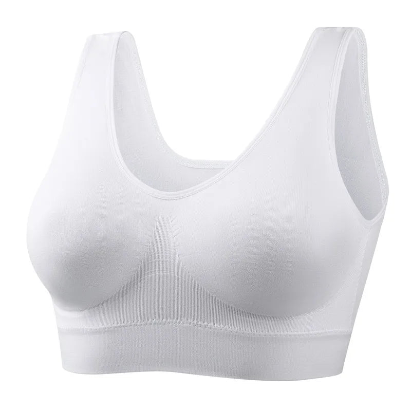 L-6XL Sports Bras for Women Yoga Plus Large Big Size Ladies Bralette Fat Top Underwear Padded Fitness Running Vest Brassiere