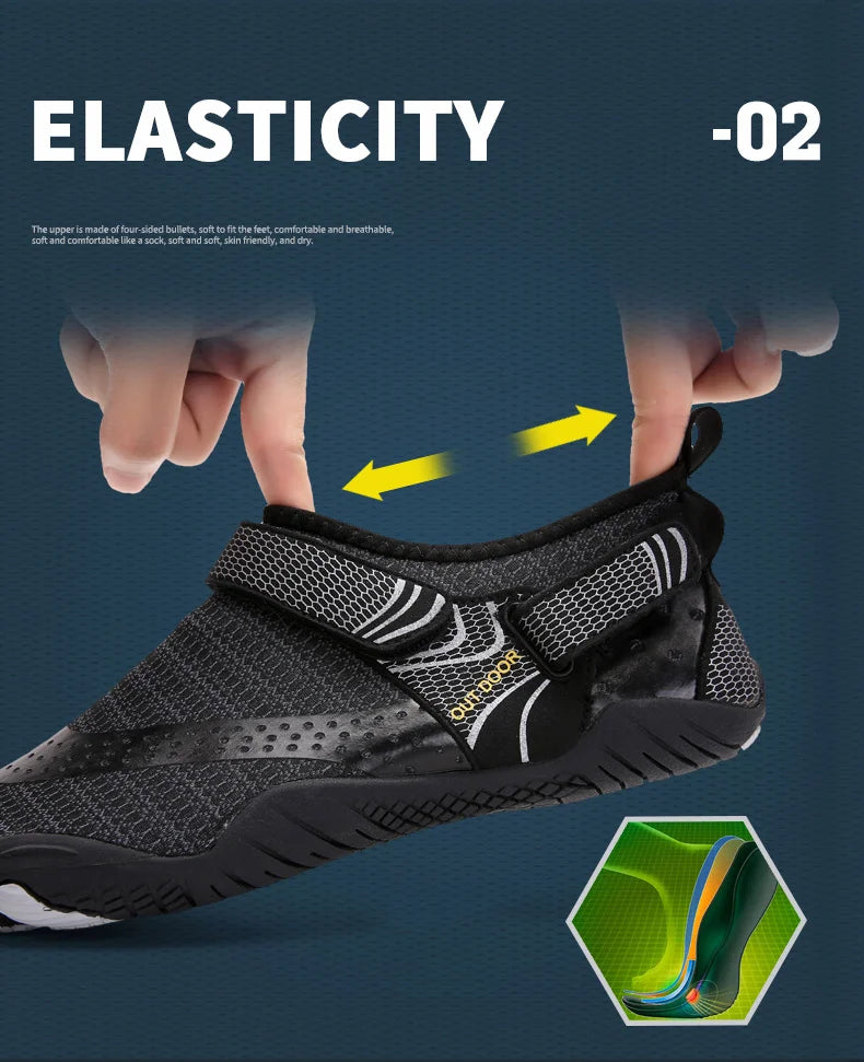 Men Water Shoes Women Wading Sneakers Drainage Barefoot Beach Aqua Shoes Quick Dry Fitness Yoga Shoes Sea Diving Swim Sandals