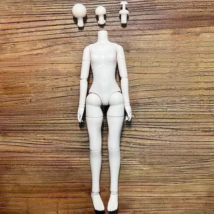 New Arrival 1/6 Head with Makeup for 28cm Girls Doll Accessories Open Head Dress Up Toys