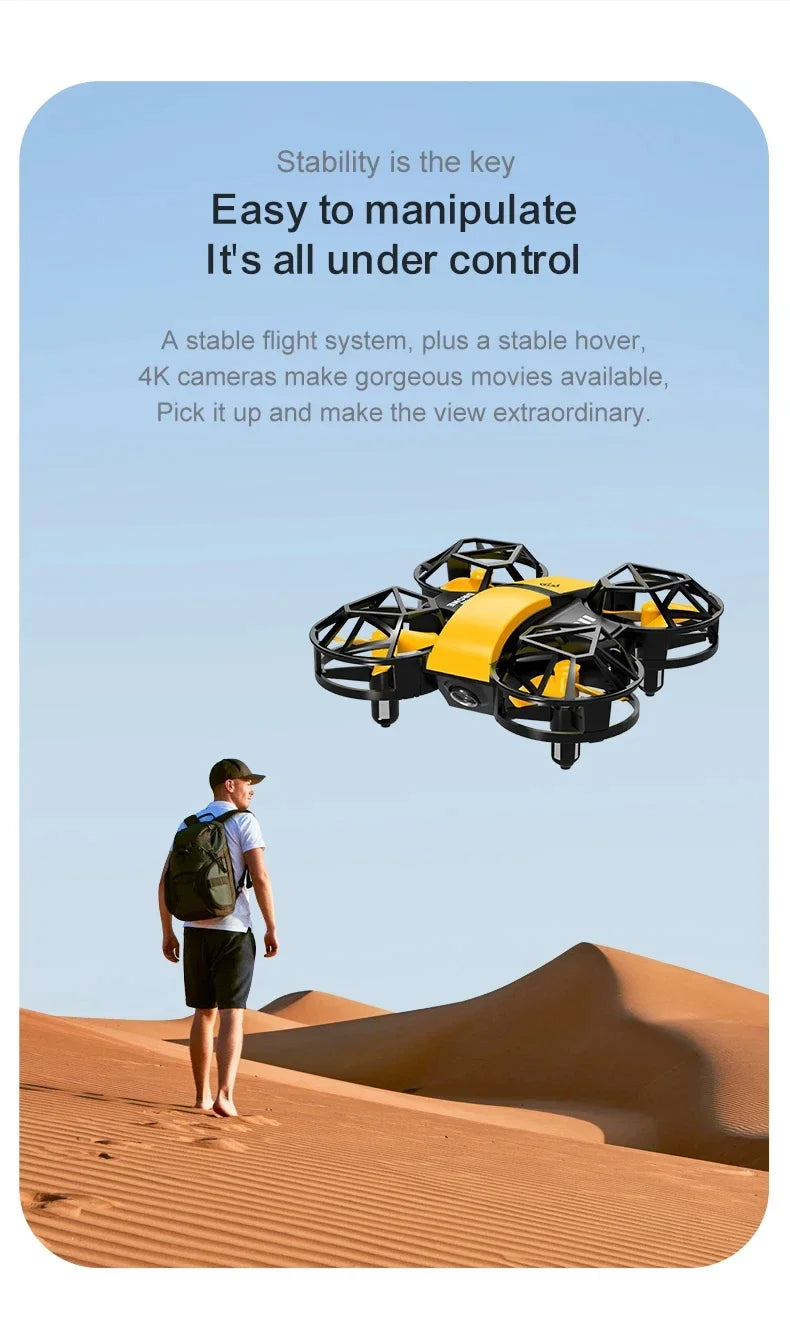 D12 Mini Drone 4k Profession HD Wide Angle Camera 1080P WiFi FPV Drone Camera Height Keep Drones Camera Helicopter Toys Gifts