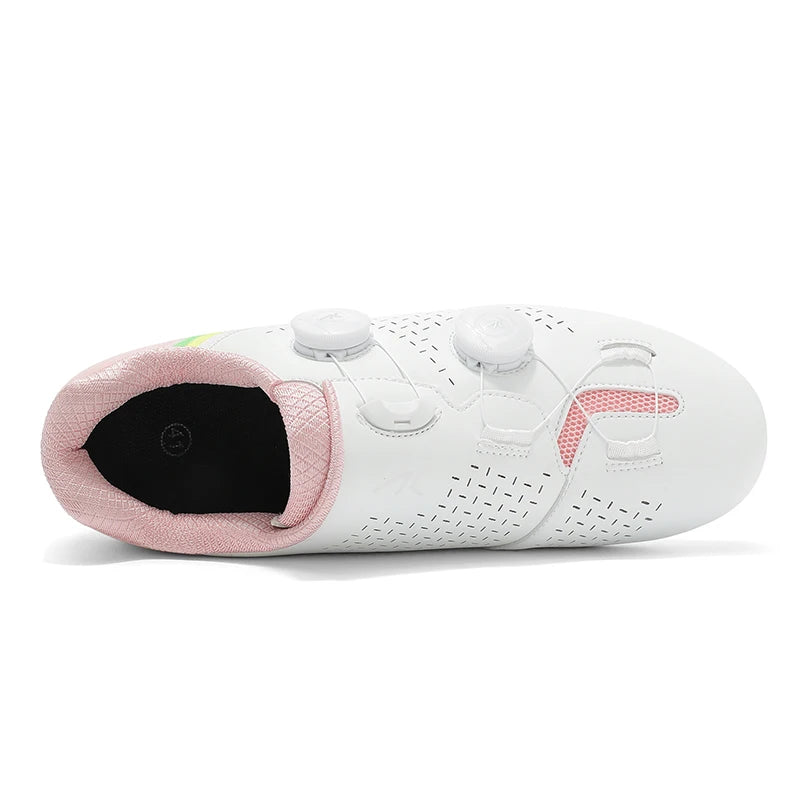 LIANYI July New Double Buckle Cycling Shoes Couple Bicycle Self-Locking SPD Road Bike MTB Cycling Sports Fitness Training Shoes