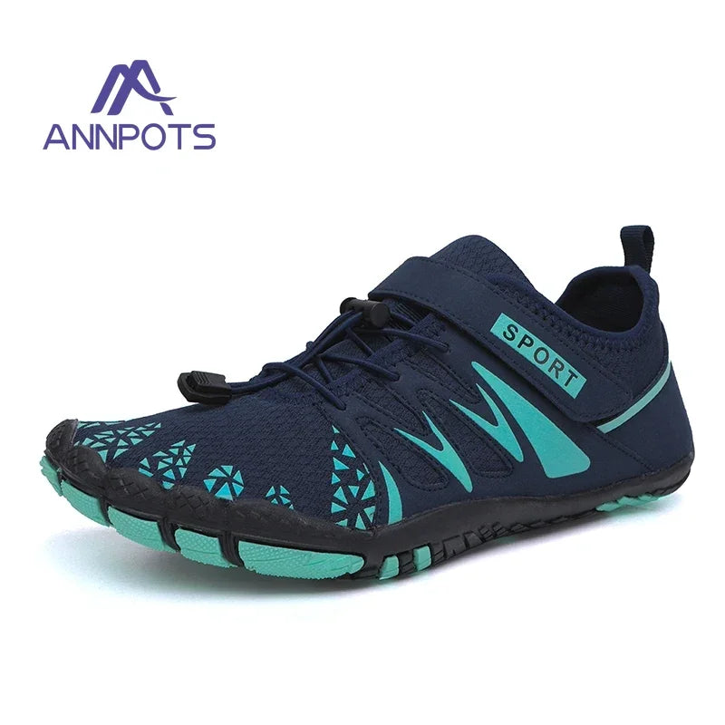 New Couple Water Shoes Aqua Shoes Five-finger Swimming Shoes 35-47 Size Beach Sports Shoes Fashion Men's Fitness Shoes