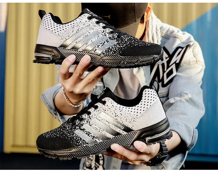 High Quality Men's Sneakers Outdoor Comfortable Lightweight Mesh Breathable Running Shoes Couple Soft Sole Fitness Shoes 2026