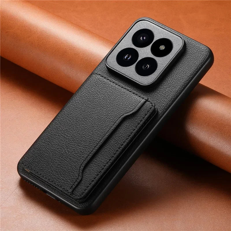 Multifunctional Leather Wallet Phone Case Coque For Xiaomi 15T 17 Pro Max M14 Ultra 13 Pro Ultra Poco F5 14T Card Holder Cover