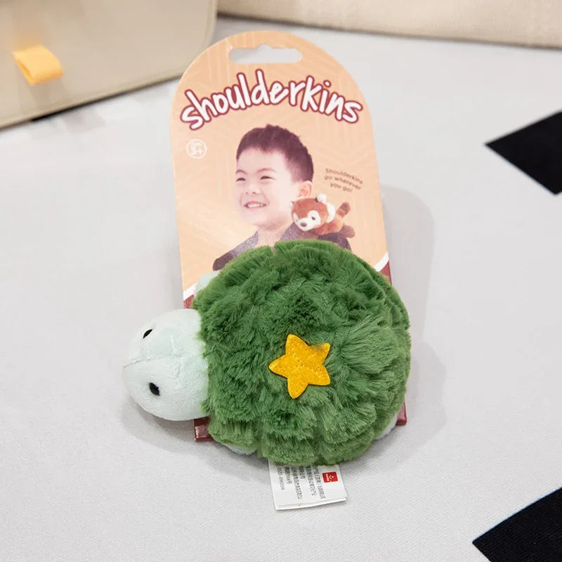 10 Kinds Of Animals Plush Toys With Magnets Can Stand On Your Shoulder Cartoon Cute Stuffed Dolls Birthday Gifts For Kids