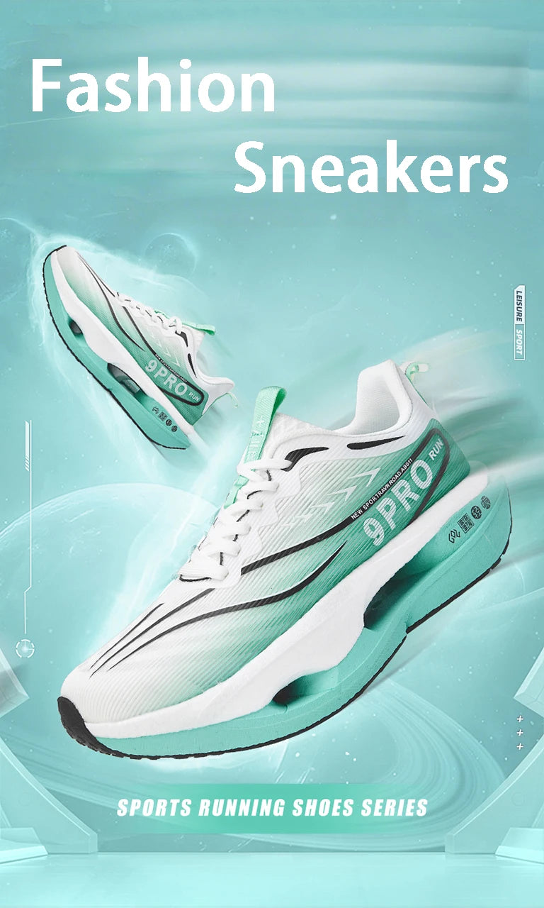 Men's Sneakers 9PRO Carbon Board Skeleton Cushioning Marathon Running Shoes Outdoor Fitness Training Sports Tennis Shoes Women's