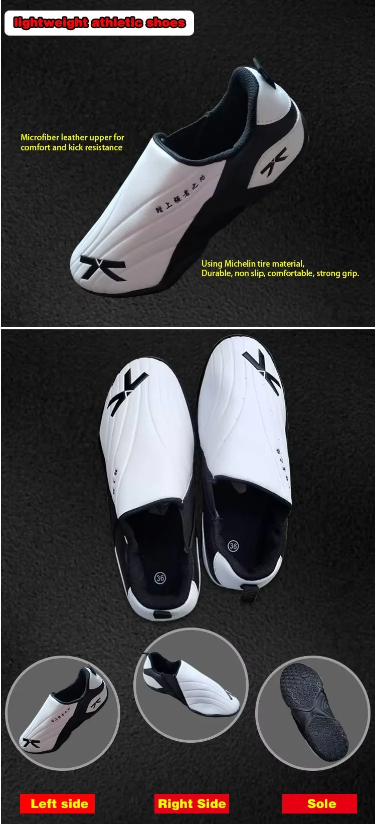 Children Taekwondo Shoes Men's Breathable Kids Martial Arts Karate Kung Fu Shoes Gym Fitness Workout Sports Body Building