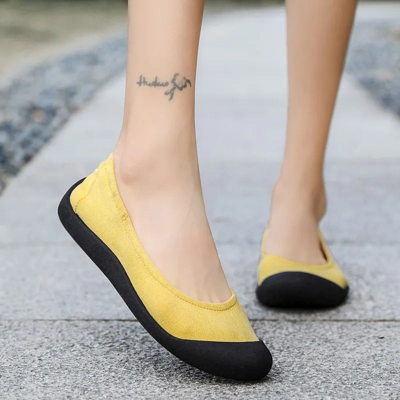 RYAMAG Women Shoes Outdoor Casual Sneakers Yoga Dance Shoes Fitness Shoes Comfortable Lightweight Loafers Slipon Sporting Flats