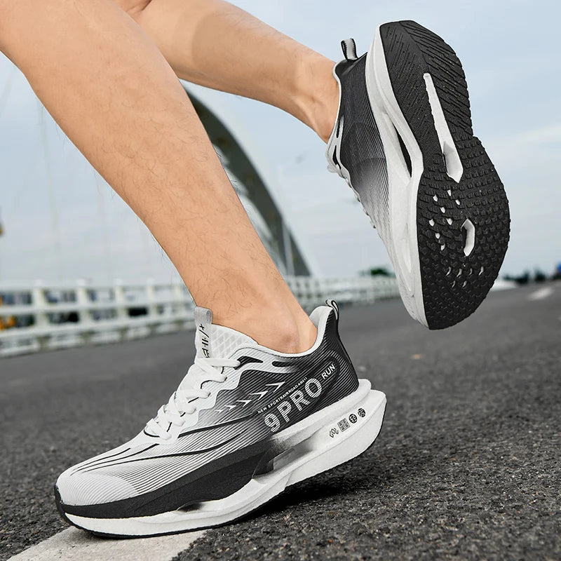 Men's Sneakers 9PRO Carbon Board Skeleton Cushioning Marathon Running Shoes Outdoor Fitness Training Sports Tennis Shoes Women's