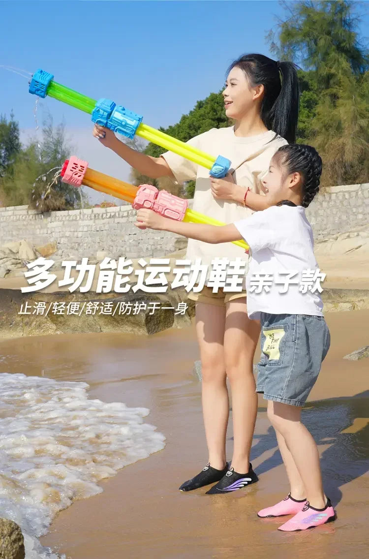 Unisex Indoor Fitness Special Shoes Parent-Child Couple Vacation Beach Swimming Shoes Men Snorkeling Quick Dry Aqua Shoes #27-42