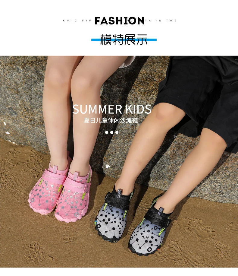 Children Boys And Girls Beach Quick Diving Shoes Qianjiang Swimming Shoes Indoor Fitness Floor Shoes Bathroom Shoes 28-38#