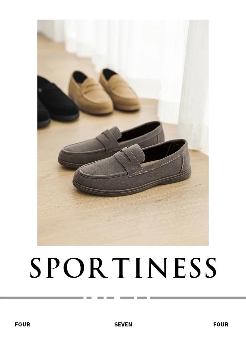 Genuine Leather Men Casual Shoes Luxury Brand Breathable Slip on Black Driving Shoes Moccasins Plus Size 39-45 Soft Men Loafers