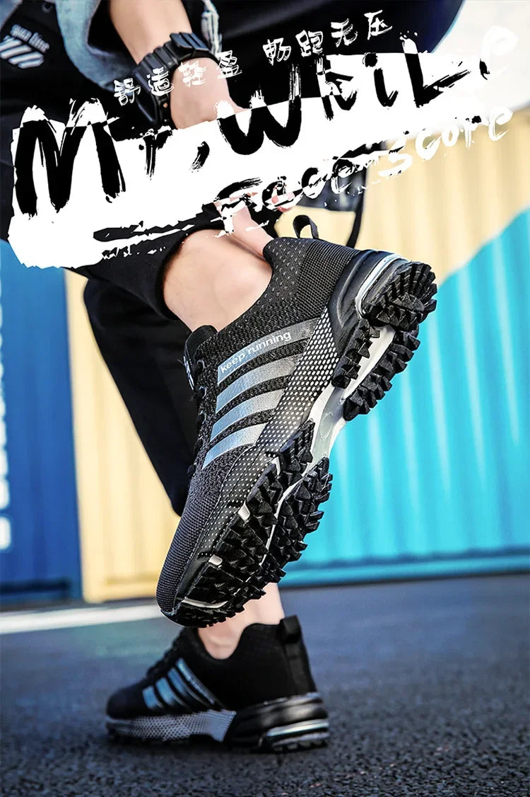 High Quality Men's Sneakers Outdoor Comfortable Lightweight Mesh Breathable Running Shoes Couple Soft Sole Fitness Shoes 2026