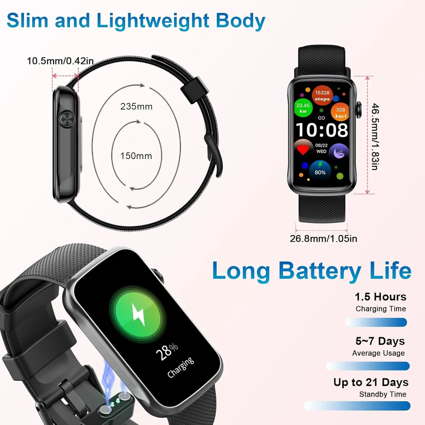 vernee Multifunction Smart Watch Men Women Smartwatches Fitness Bracelet Sleep Monitor Waterproof T31 Smartwatch