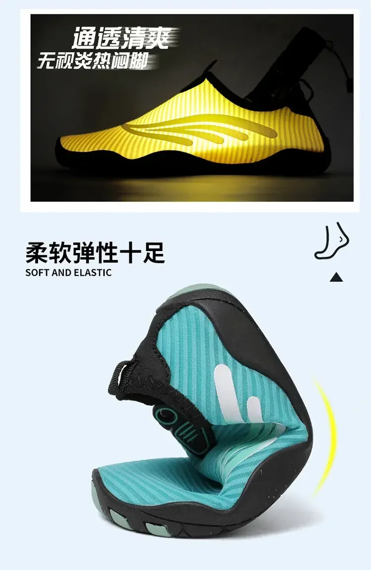 Unisex Indoor Fitness Special Shoes Parent-Child Couple Vacation Beach Swimming Shoes Men Snorkeling Quick Dry Aqua Shoes #27-42