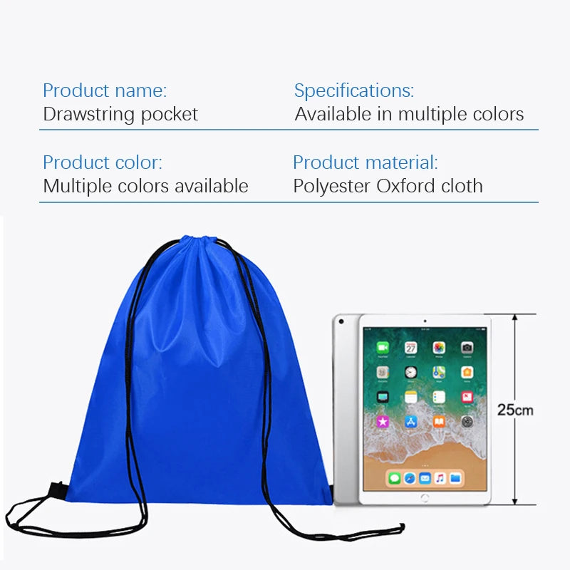 Outdoor Drawstring Gym Bag Travel bag String Bags Swimming Pool Clothes Shoes Storage Waterproof Packaging Pocket Unisex Fitness