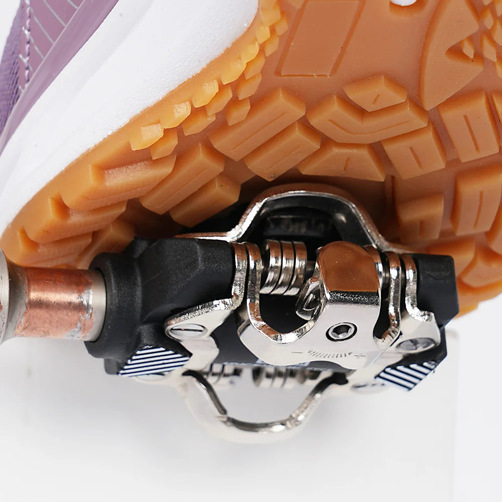 Women's indoor fitness dynamic cycling shoes hard soled rubber soled cycling shoes SPD MTB Sneakers mountain Bike shoes