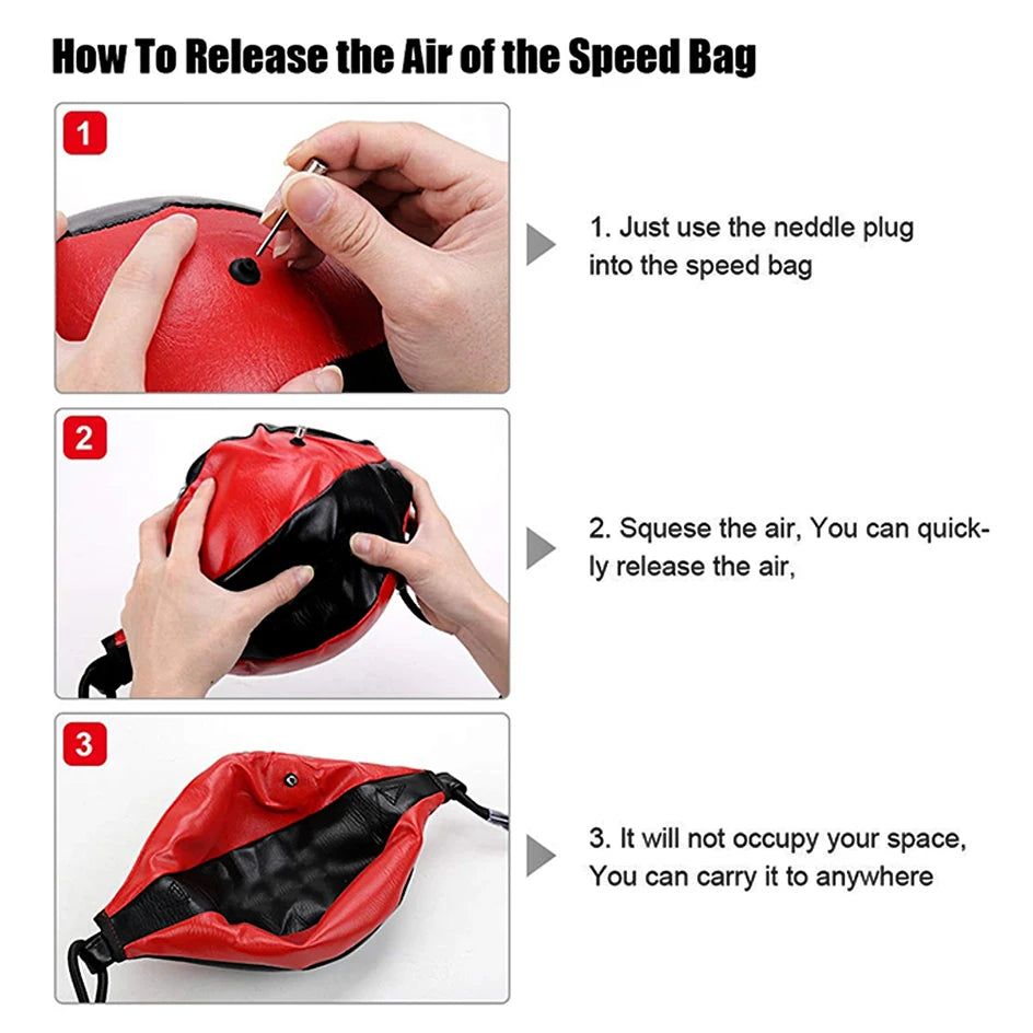 Quality PU Punching Ball Pear Boxing Bag Training Reaction Speed Speed Balls Fitness Training Hanging Boxing Speed Ball