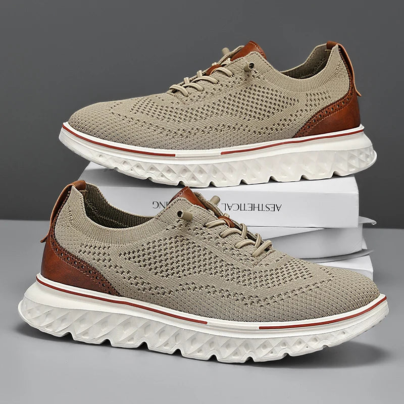 Men Sneakers Men Mesh Casual Shoes Fashion Lightweight Breathable Soft Soled Shoes Summer Outdoor Sports Fitness Large Size 48