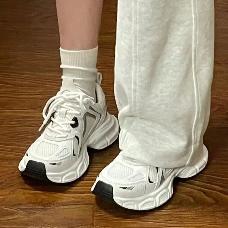 Women's White Luxary Sneakers 2024 Mesh Breathable Shoes for Women Summer Sports Running Casual Ladies Fitness Vulcanize Shoes