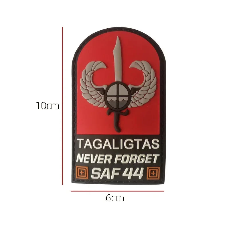 3D Tactical Military Patches PVC Fitness Armband Vests Hats Badges Soft Rubber Sword Cat Bear Morale Hook Loop Applique Emblem