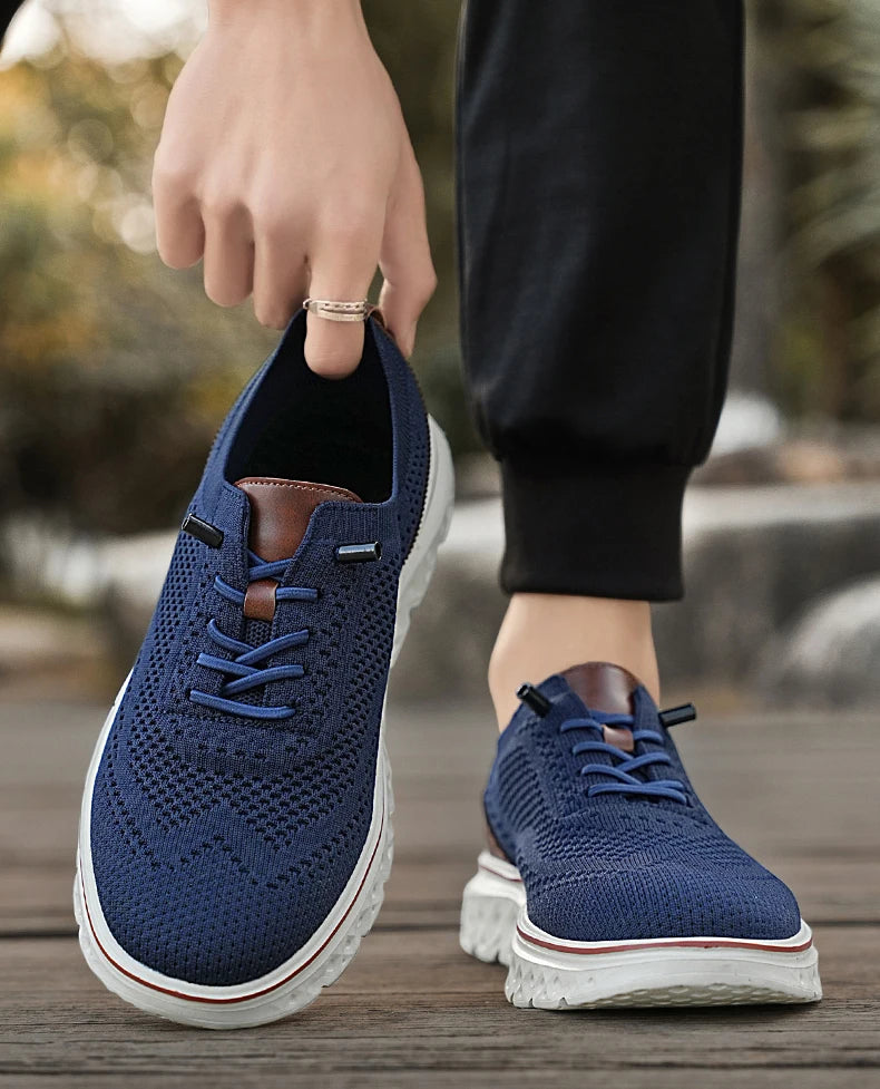 Men Sneakers Men Mesh Casual Shoes Fashion Lightweight Breathable Soft Soled Shoes Summer Outdoor Sports Fitness Large Size 48