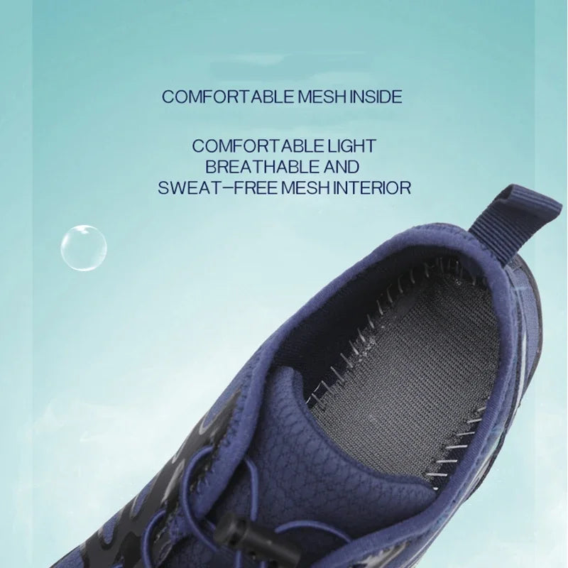New Couple Water Shoes Aqua Shoes Five-finger Swimming Shoes 35-47 Size Beach Sports Shoes Fashion Men's Fitness Shoes