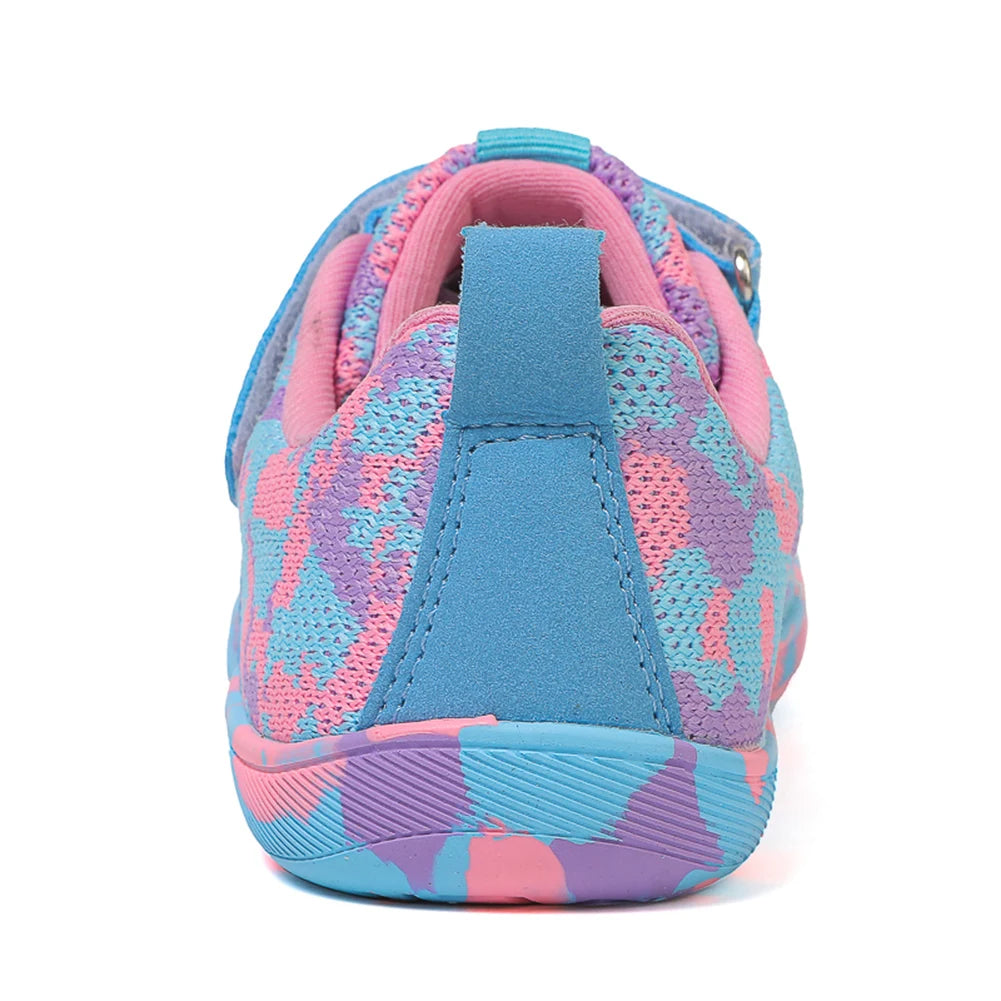 Kids Wide Barefoot Shoes Breathable Minimalist Sports Shoes Lightweight Running Shoes Fitness Trail Running Shoes