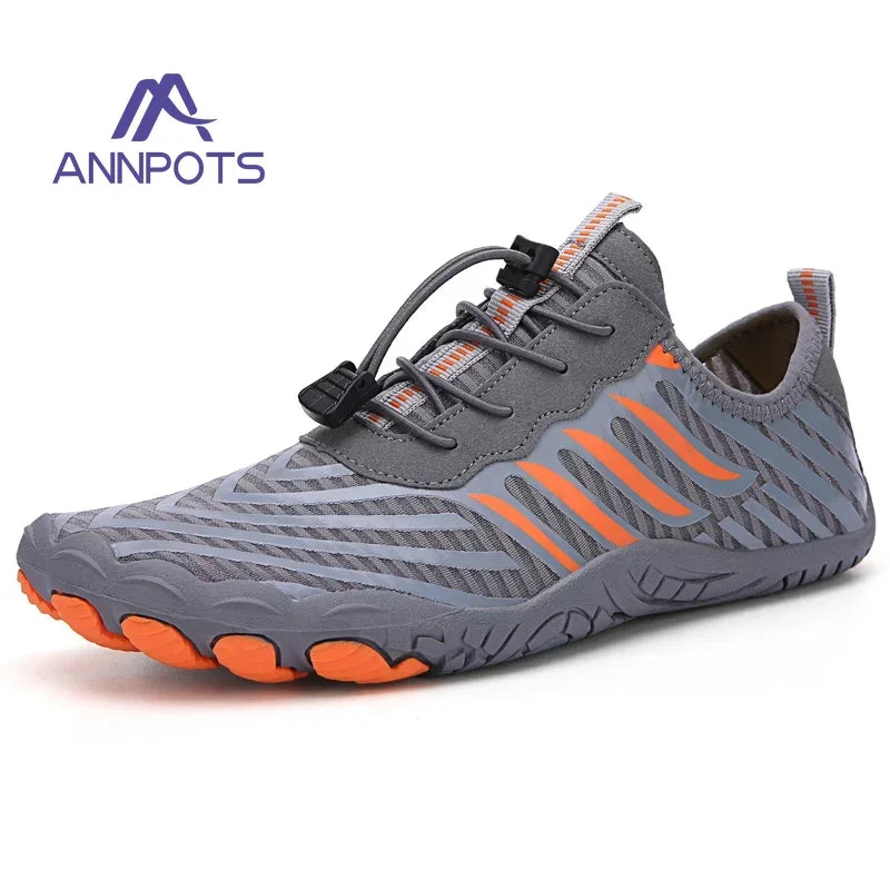 New Couple Water Shoes Aqua Shoes Five-finger Swimming Shoes 35-47 Size Beach Sports Shoes Fashion Men's Fitness Shoes