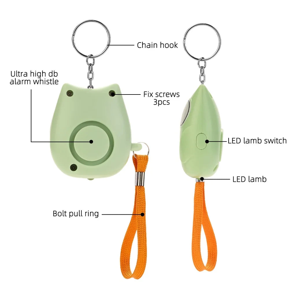 Self Defense Alarm 130dB Anti-wolf Girl Child Women Security Protect Alert Personal Safety Scream Loud Emergency Alarm Keychain
