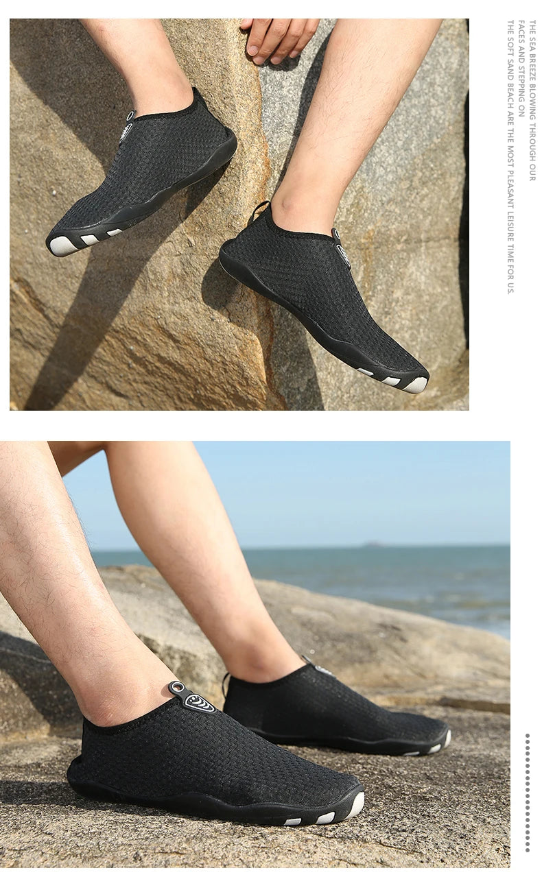 Lager Size Unisex Outdoor Aqua Shoes Couples Vacation Beach Barefoot Swimming Shoes Indoor Fitness Yoga Shoes 35-46#