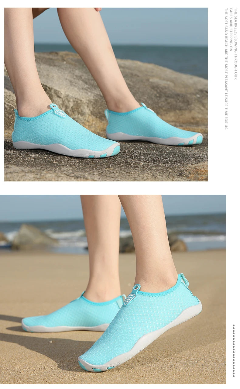 Lager Size Unisex Outdoor Aqua Shoes Couples Vacation Beach Barefoot Swimming Shoes Indoor Fitness Yoga Shoes 35-46#