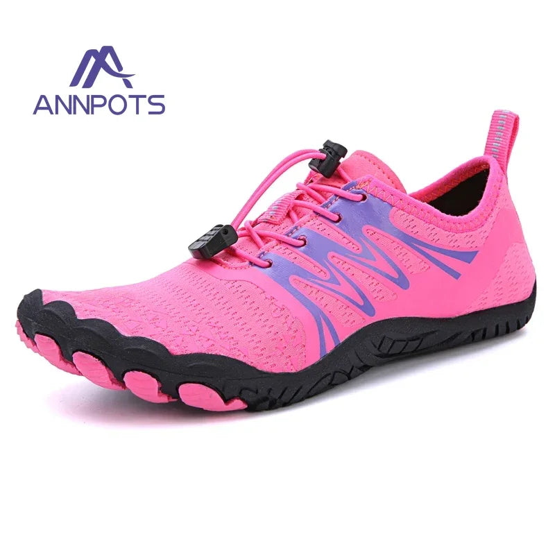 New Couple Water Shoes Aqua Shoes Five-finger Swimming Shoes 35-47 Size Beach Sports Shoes Fashion Men's Fitness Shoes