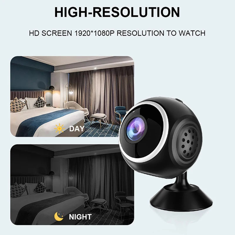4K HD Security Camera Full Color Infrared Night Vision WiFi Monitor Motion Detection Mini Surveillance With Cloud Storage