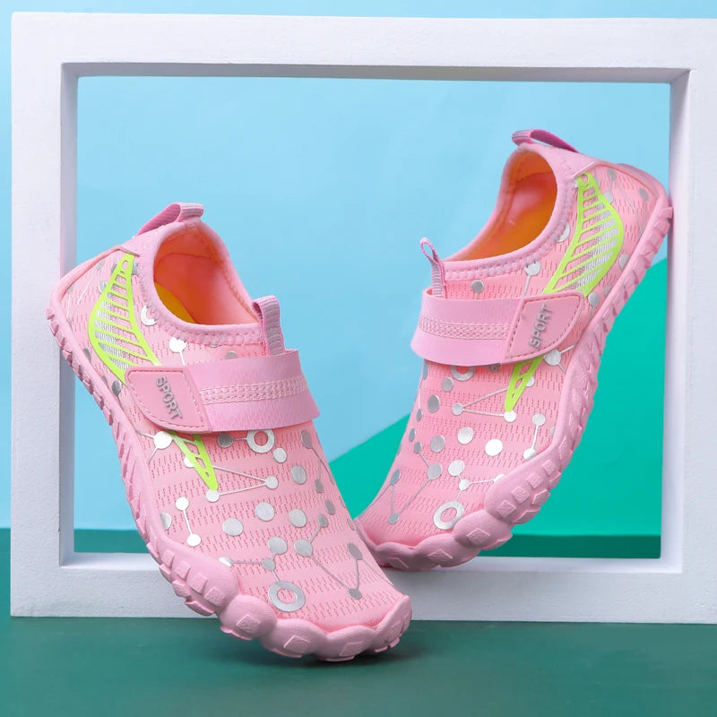 Children Boys And Girls Beach Quick Diving Shoes Qianjiang Swimming Shoes Indoor Fitness Floor Shoes Bathroom Shoes 28-38#